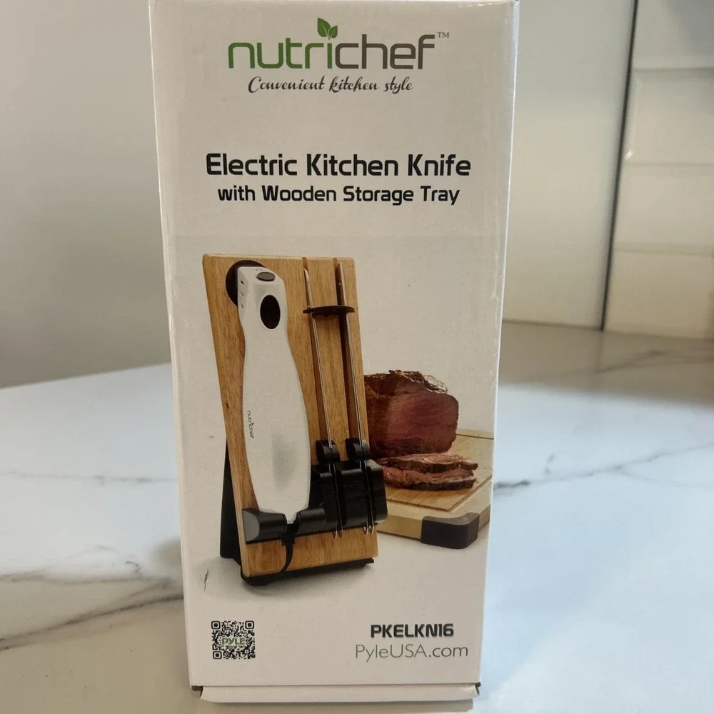 NutriChef 2 Blade Serrated Corded Electric Kitchen New‎